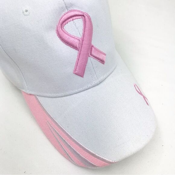 Breast Cancer Awareness Month Support Bundle of 2 Ball Caps NEW - Picture 7 of 14